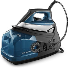 Load image into Gallery viewer, Rowenta Steam Iron for Clothes, Steam Pro Stainless Steel Soleplate, 1.1L Removable Tank, 1800W, Blue
