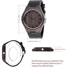 Load image into Gallery viewer, Fodiyaer Engraved Wood Watch for Men Boyfriend Husband Him As Personalized Anniversary Christmas Birthday Father Day Wooden Gifts Idea
