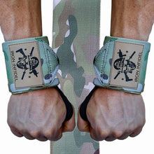 Load image into Gallery viewer, Iron Infidel Wrist Wraps for Weightlifting - 24" Heavy Duty Wrist Support for Working Out, Gym Accessories for Men - Use for Lifting, Crossfit, Fitness, Exercise, Bench Press, Powerlifting (OCP)
