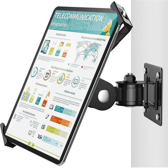 AboveTEK Tablet Wall Mount -360° Rotation iPad Wall Holder for Retail & Business, Anti Theft iPad Stand Fits 7