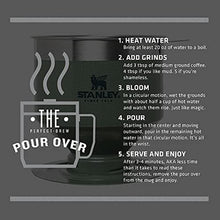 Load image into Gallery viewer, STANLEY Perfect Brew Pour Over | Manual Single Cup Coffee Maker | Drip Coffee Maker with Reusable Filter | Easy Clean Stainless Steel | BPA-Free | Hammertone Green

