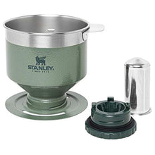 Load image into Gallery viewer, STANLEY Perfect Brew Pour Over | Manual Single Cup Coffee Maker | Drip Coffee Maker with Reusable Filter | Easy Clean Stainless Steel | BPA-Free | Hammertone Green
