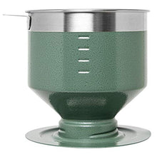 Load image into Gallery viewer, STANLEY Perfect Brew Pour Over | Manual Single Cup Coffee Maker | Drip Coffee Maker with Reusable Filter | Easy Clean Stainless Steel | BPA-Free | Hammertone Green

