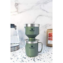 Load image into Gallery viewer, STANLEY Perfect Brew Pour Over | Manual Single Cup Coffee Maker | Drip Coffee Maker with Reusable Filter | Easy Clean Stainless Steel | BPA-Free | Hammertone Green
