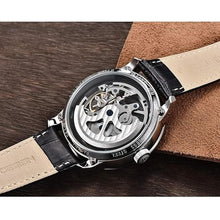 Load image into Gallery viewer, Automatic Mens Watches Skeleton Mechanical Wrist Watch for Men Waterproof Genuine Leather Watchband Luxury Self-Winding Stainless Steel Analog Watch for Men Collection PAGANI DESIGN (blue silver 1638)
