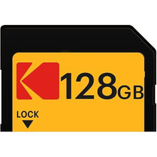 Load image into Gallery viewer, Kodak 128GB UHS-II U3 V90 Ultra Pro SDXC Memory Card - Up to 3000MB/s Read Speed and 270MB/s Write Speed
