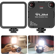 Load image into Gallery viewer, VL-81 LED Video Light w Softbox, Portable Light for Photography Cold Shoe On-Camera Video Lights CRI95+ 3200K-5600K Bi-Color 3000mAh Rechargeable Dimmable Vlog Light for DSLR Camera Gopro
