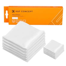Load image into Gallery viewer, K&amp;F Concept 10 Pack Microfiber Cleaning Cloths?Washable Reusable 6x6in Vacuum Wrapped Lint Free Glasses Cloth for Glasses, Lens, Screens &amp; More
