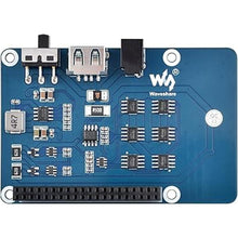Load image into Gallery viewer, Waveshare UPS HAT for Raspberry Pi 4B, 5V Uninterruptible Power Supply Charge and Power Output at The Same Time
