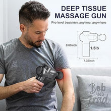 Load image into Gallery viewer, BOB AND BRAD C2 Massage Gun, Deep Tissue Percussion Massager Gun, Muscle Massager with 5 Speeds and 5 Heads, Electric Back Massagers for Professional Athletes Home Gym, FSA and HSA Eligible
