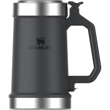 Load image into Gallery viewer, Stanley Classic Bottle Opener Beer Stein 24 oz | Flip Up Lid and Heavy Duty Handle with Built In Bottle Opener | Insulated Stainless Steel Beer Mug | BPA-Free | Hammertone Green

