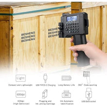 Load image into Gallery viewer, Handheld Printer PT2000SE, Portable Handheld Inkjet Printer with Quick-Drying Ink Cartridge, Handheld Mobile Inkjet Code Printer for Label/Production Date/Time/Barcode/QR Code/Logo etc
