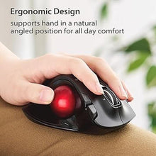 Load image into Gallery viewer, ELECOM EX-G Left Handed Trackball Mouse, 2.4 GHz USB Wireless, Ergonomic, Thumb Control, Tracking Roller Ball, 6 Programmable Buttons, Tilt Scroll
