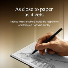Load image into Gallery viewer, reMarkable Starter Bundle – reMarkable 2 is The Original Paper Tablet | Includes Black and White 10.3” Writing Tablet, Marker Plus Pen with Built-in Eraser
