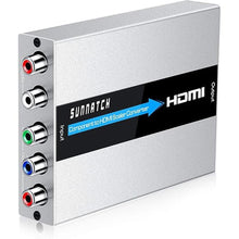 Load image into Gallery viewer, Component to HDMI Converter with Scaler Function, 5RCA YPbPr to HDMI Adapter, Aluminum
