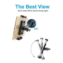 Load image into Gallery viewer, woleyi Air Vent Car Tablet Mount, AC Vent Tablet Holder for Car, Universal Tablets Clamp Vent Clip, Compatible with iPad Pro Air Mini, iPhone, Galaxy Tabs, Z fold, Switch and More 4.7-11" Devices
