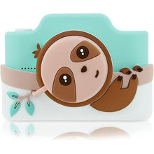Load image into Gallery viewer, Kidamento Kids Digital Camera &amp; Video Camcorder with Touchscreen, Soft Silicone Casing, Detachable Lens Cap, 32GB Memory Card - Model K Zippy The Sloth
