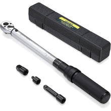 Load image into Gallery viewer, 3/8-Inch Drive Click Torque Wrench (10-100 ft.-lb./15-135 Nm) Dual-Direction Adjustable Torque Wrench Set
