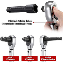 Load image into Gallery viewer, 3/8-Inch Drive Click Torque Wrench (10-100 ft.-lb./15-135 Nm) Dual-Direction Adjustable Torque Wrench Set
