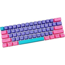 Load image into Gallery viewer, WHYSP 61 PBT Keycaps for 60 Percent Keyboard, Backlit Keycap Set for Mechanical Gaming Keyboard OEM Profile Blue Keycaps with Key Puller for Cherry MX Switches (Peach)
