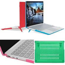 Load image into Gallery viewer, mCover Case Compatible ONLY for 2020-2024 12.4" Microsoft Surface Laptop Go 3/2 / 1 with Touch Screen (NOT Compatible with Any Other Surface Models) - Red
