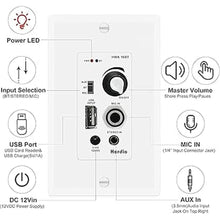 Load image into Gallery viewer, Herdio 6.5 Inch Ceiling Speakers Bluetooth (Pairs) 300 Watt Flush Mount in Wall Amplifier Receiver Suitable for Indoor Home &amp; Covered Outdoor Porch
