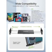 Load image into Gallery viewer, elitehood Metal iPad Tripod Stand &amp; Adjustable 72’’ Gooseneck Tablet Floor Stand Holder, Heavy Duty Aluminum iPad Floor Stand for iPad Pro 12.9 11, Mini, Air, iPhone and 4.7-12.9" Tablets Cell Phones
