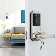 Load image into Gallery viewer, HAIFUAN M10 V2.0 Bluetooth Digital Door Lock, Unlock with Code, APP, Card and Key,Compatible with Alexa (NB)

