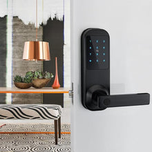 Load image into Gallery viewer, HAIFUAN M10 V2.0 Bluetooth Digital Door Lock, Unlock with Code, APP, Card and Key,Compatible with Alexa (ORB)
