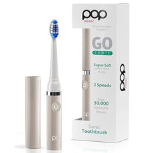 Load image into Gallery viewer, Pop Sonic Electric Toothbrush (Grey) - Travel Toothbrushes w/AAA Battery | Kids Electric Toothbrushes with 2 Speed &amp; 15,000-30,000 Strokes/Minute, Dupont Nylon Bristles
