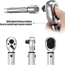 Load image into Gallery viewer, 3/8-Inch Drive Click Torque Wrench Dual-Direction Adjustable Torque Wrench Set with Storage Case (10-45 ft.-lb./13.5-61 Nm)
