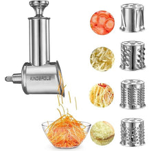 Load image into Gallery viewer, Stainless Steel Slicer Shredder Attachment for KitchenAid Mixer, Cheese Grater Attachment, Food Slicer for KitchenAid Mixer, Accessories for Kitchenaid

