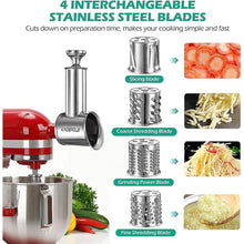 Load image into Gallery viewer, Stainless Steel Slicer Shredder Attachment for KitchenAid Mixer, Cheese Grater Attachment, Food Slicer for KitchenAid Mixer, Accessories for Kitchenaid
