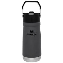 Load image into Gallery viewer, Stanley IceFlow Flip Straw Water Bottle 17 oz | Built-In Straw for Travel and Sports | Lightweight and Leak Resistant | Insulated Stainless Steel | BPA-Free | Charcoal
