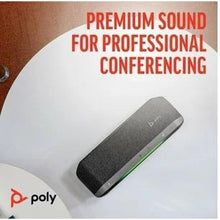 Load image into Gallery viewer, Poly - Sync 40+ Bluetooth Smart Speakerphone (Plantronics) - Flexible Work Spaces - Connect to PC/Mac via Included BT600 Dongle &amp; Smartphones via Bluetooth - Works with Teams (Certified), Zoom &amp; more
