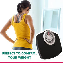 Load image into Gallery viewer, Adamson A25 Scales for Body Weight - Up to 400 LB - New Version - 5.3&quot; Dial on 12.4&quot; x 12&quot; Platform - Anti-Skid Rubber Surface - High Precision Bathroom Scale Analog - Durable with 20-Year Assurance
