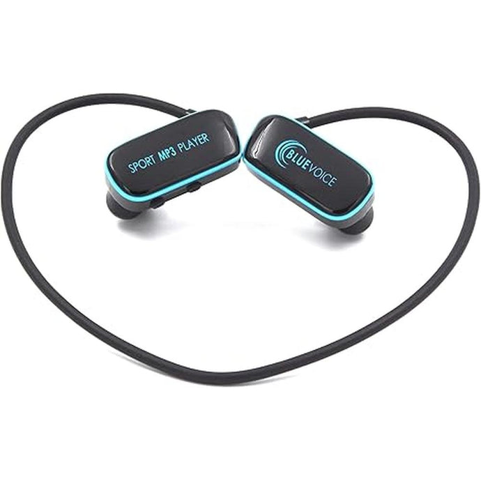Waterproof MP3 Player Underwater Headphones for Swimming Wrap Around Earbuds 8GB Memory Swim Headset USB Rechargeable IPX8 Earbuds Water Proof for Gym Jogging Running Swimming black