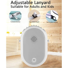 Load image into Gallery viewer, Portable Hanging Neck Fan Wearable Personal Fan Battery Operated USB Rechargeable 3 Speed Mini Handheld Air Conditioning Cooling Refrigeration Necklace Fan for Women Eyelash Camping Outdoor(White))
