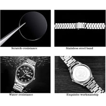 Load image into Gallery viewer, BOSCK Men's Watch, 40 mm Analogue Waterproof Business Stainless Steel Wrist Watches with Date and Day Easy to Read Anti-Scratch Fashion Watch for Men, Gold-Silver, Bracelet
