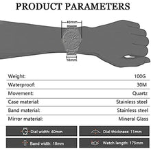 Load image into Gallery viewer, BOSCK Men's Watch, 40 mm Analogue Waterproof Business Stainless Steel Wrist Watches with Date and Day Easy to Read Anti-Scratch Fashion Watch for Men, Gold-Silver, Bracelet
