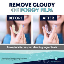 Load image into Gallery viewer, Retainer Cleaner Tablets 120 - Invisalign Cleaner FSA HSA Approved Denture Cleaner. Efferdent Retainer Cleaner Tablets, Night Guard, Mouth Guards, Aligners &amp; Dental Appliance Cleaner - 4 Month Supply.
