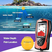 Load image into Gallery viewer, LUCKYLAKER Sonar Kayak Fish Finder Portable Water Handheld Depth Finder Boat Transducer Wireless Fish Finders Sea LCD Screen Fishing
