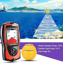 Load image into Gallery viewer, LUCKYLAKER Sonar Kayak Fish Finder Portable Water Handheld Depth Finder Boat Transducer Wireless Fish Finders Sea LCD Screen Fishing
