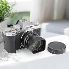 Load image into Gallery viewer, Haoge Lens Hood Metal Square Bayonet for Fujifilm XF35mmF2 R WR, XF23mmF2 R WR XC 35mm F2, Fuji 35mm F2, 23mm F2 Lens Hood, with Metal Front Cap, Replaces Fujifilm LH-XF35-2 LH XF35 2 Hood Shade
