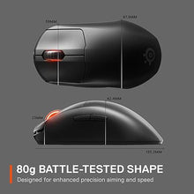 Load image into Gallery viewer, SteelSeries Esports Wireless FPS Gaming Mouse - Ultra Lightweight, Prime Programmable, 18K CPI Sensor, Magnetic Optical Switches, PC/Mac, Black
