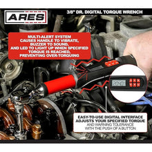 Load image into Gallery viewer, ARES 43000-3/8-Inch Drive Electronic Digital Torque Wrench - 7.4-99.6 ft/lbs (10-135Nm) - Reversible Sealed Head - Multi-Alert System Prevents Over-Torquing
