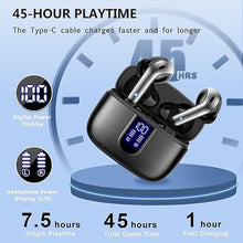 Load image into Gallery viewer, HYIEAR Wireless Earbuds, Bluetooth Earbuds V5.3, 45H Playtime, LED Display, Bluetooth Headphones with Mic, Touch Control, IPX5 Waterproof
