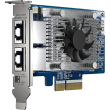 Load image into Gallery viewer, QNAP QXG-10G2T-X710 Two Port 10GbE Network Card with SR-IOV and iSCSI, Block-Based and Supports Multiple Virtual Disk Modes

