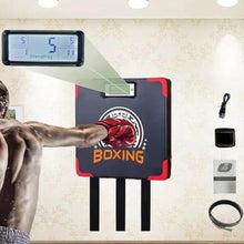 Load image into Gallery viewer, Boxing Strength Tester, That displays Strength and Speed, a Punch Machine with Adjustable Height, a Household Boxing Wall Hanging Machine, Adult and Kids Boxing Training Equipment.
