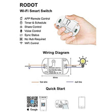 Load image into Gallery viewer, 16A Basic Wireless Smart Switch?Wi-Fi Light Switch Compatible with Alexa &amp; Google Home &amp; SmartThings,FCC Certified,No Hub Required Support DIY Module (2 pcs)
